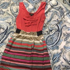 Multicolored mini dress